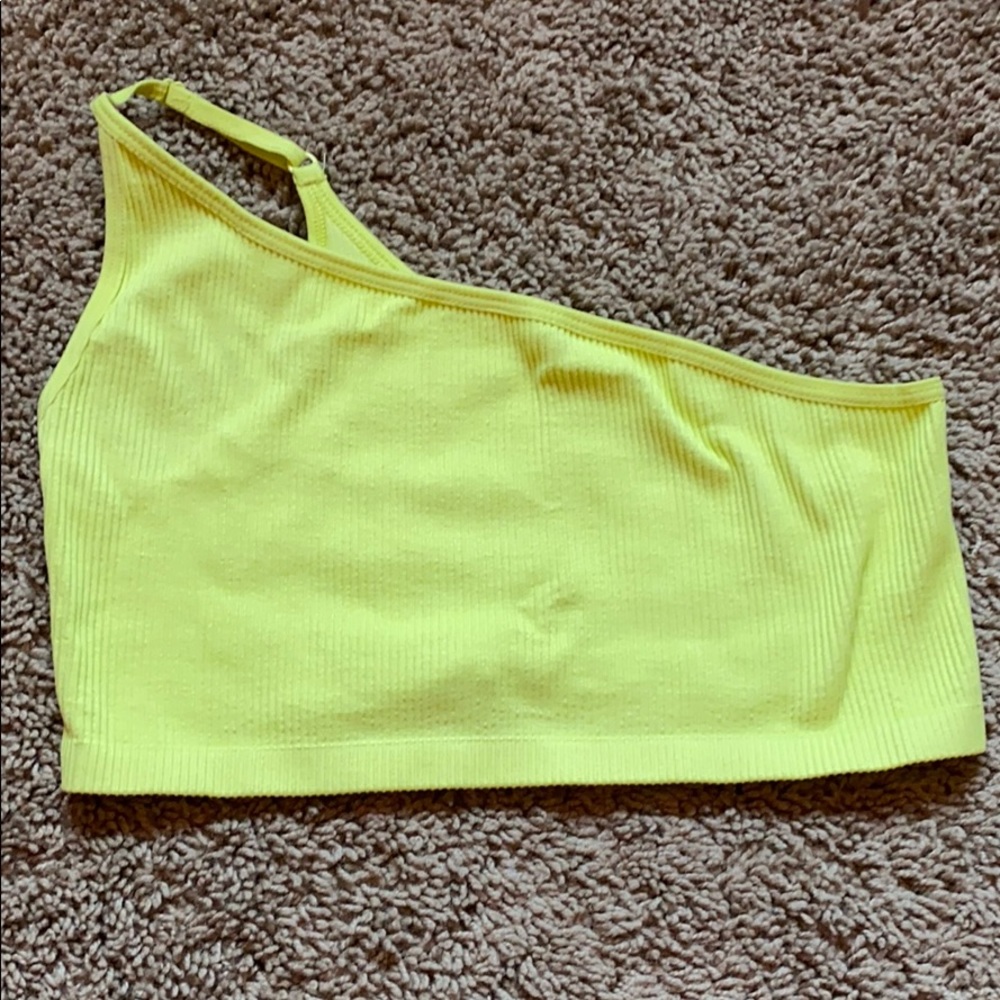 Neon single strap bra top